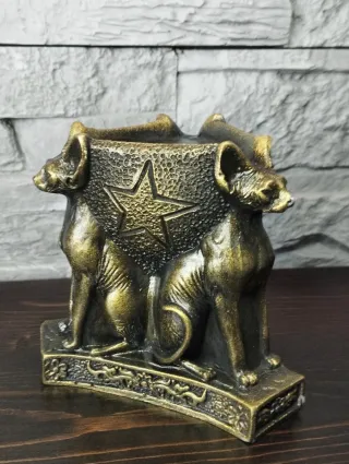 Scultura Triade Gatti Gothic