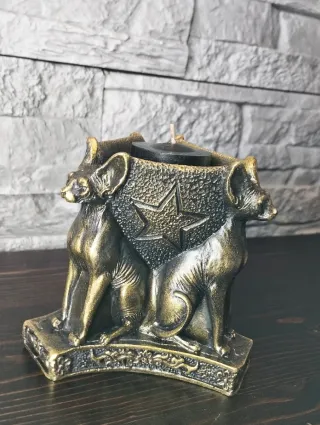 Scultura Triade Gatti Gothic