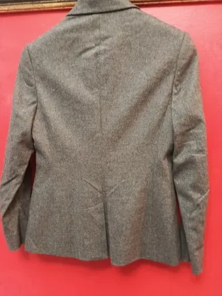 Chaqueta Lana Ralph Lauren Gris Talla XS