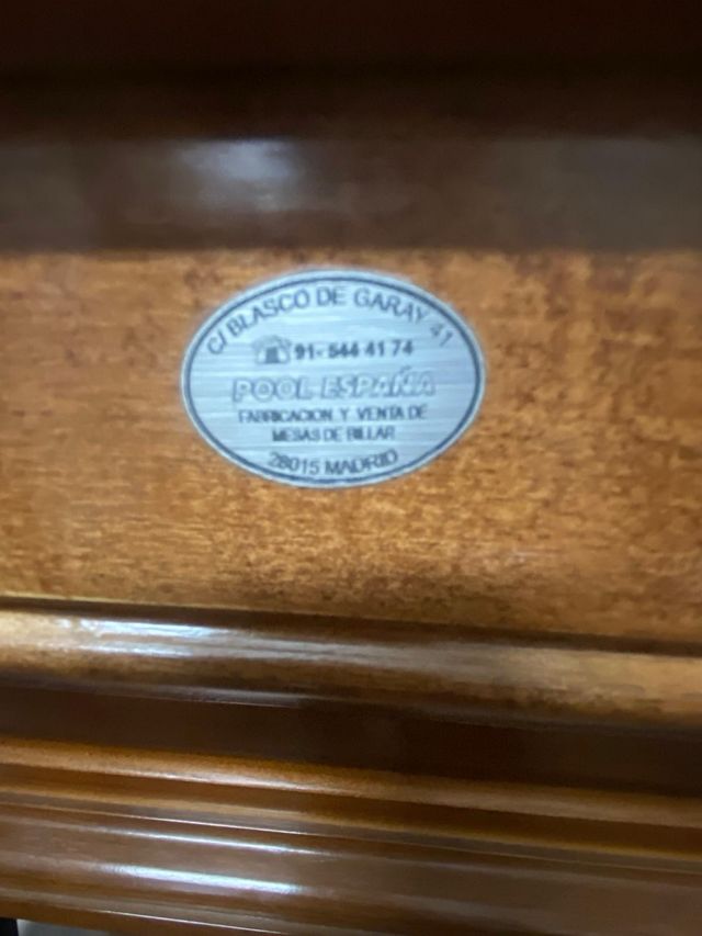 Mesa de billar francés