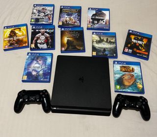 PS4 (PlayStation 4) 1TB Negra + 10 Juegos