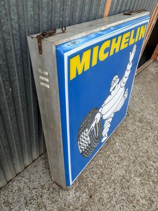 Cartel antiguo Luminoso Michelin Años 60 1x1 m