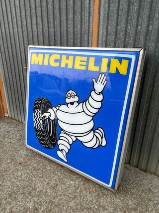 Cartel antiguo Luminoso Michelin Años 60 1x1 m