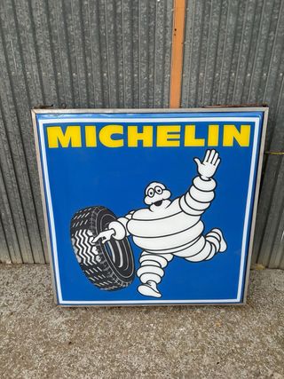 Cartel antiguo Luminoso Michelin Años 60 1x1 m