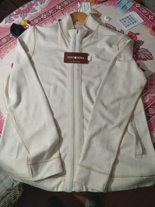Chaqueta deportiva Punt Roma beige mujer