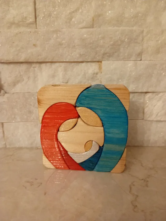 Quadretto natalizio in legno