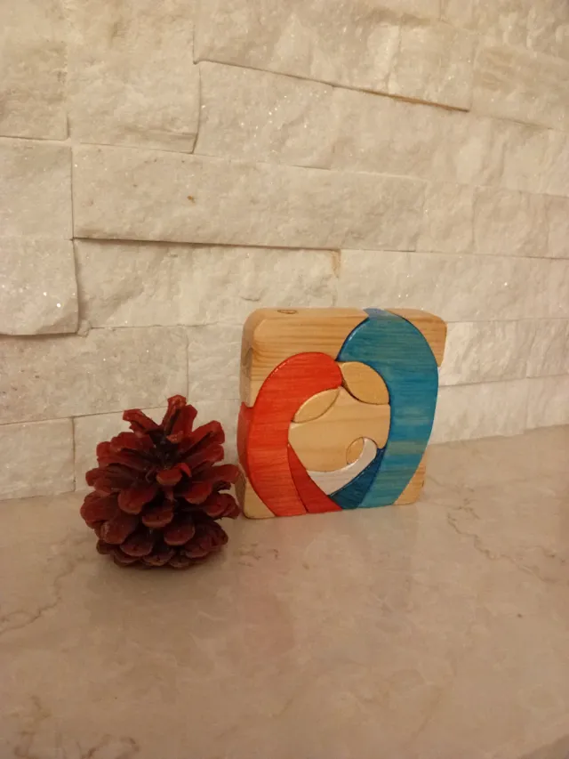 Quadretto natalizio in legno