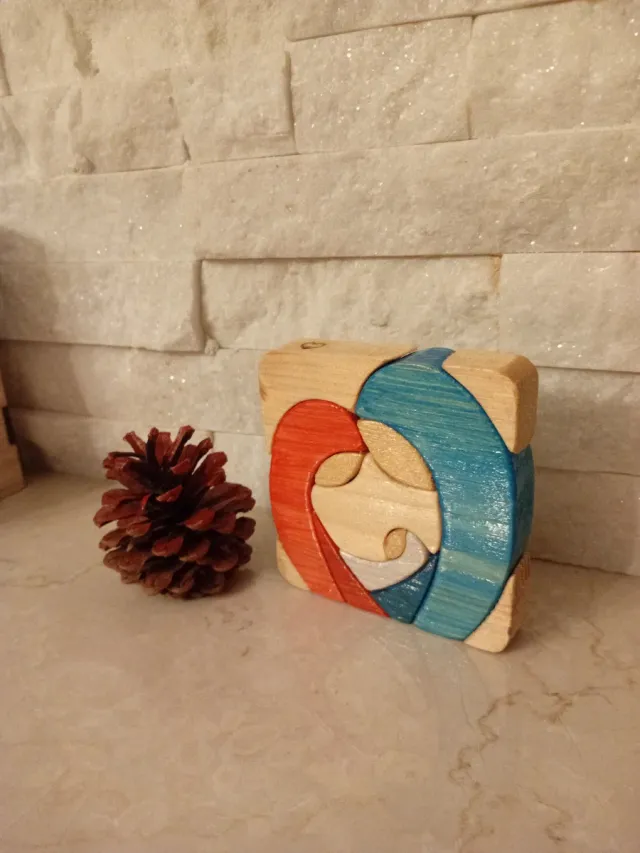 Quadretto natalizio in legno