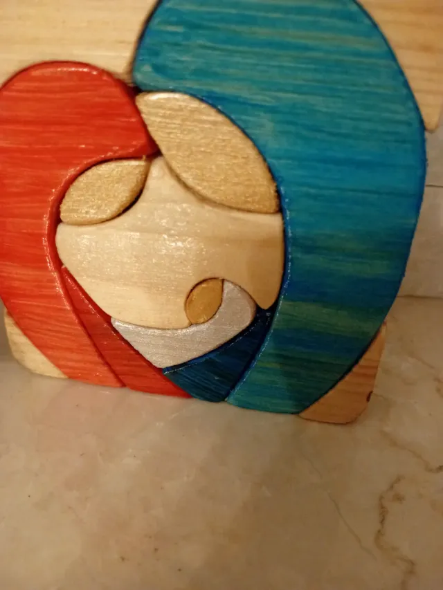 Quadretto natalizio in legno