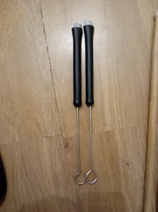 Baquetero IRIN con escobillas y baquetas