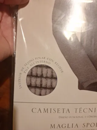 Camiseta termica caballero talla L