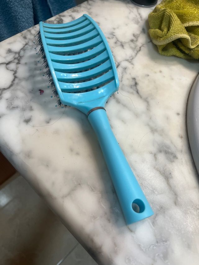 Peine para rizos azul