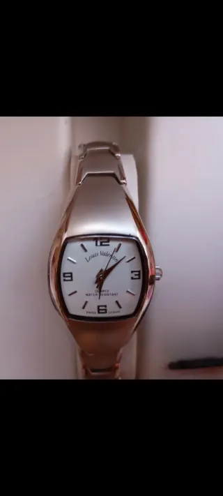 Reloj Louis Valentin Mujer Plata y Blanco