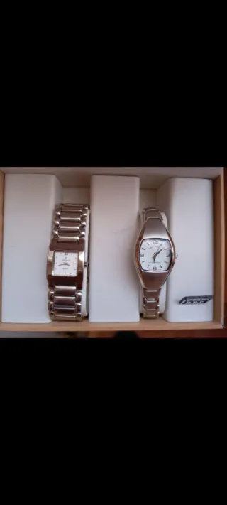 Reloj Louis Valentin Mujer Plata y Blanco