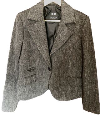 Traje pantalón de mujer color gris