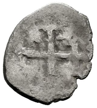 Moneda PLATA 1/2 Real 1704 POTOSI. FELIPE V