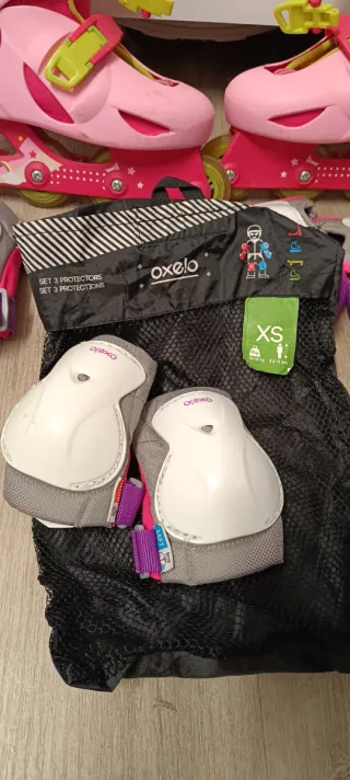 Patines en línea 30 a 34 y protecciones