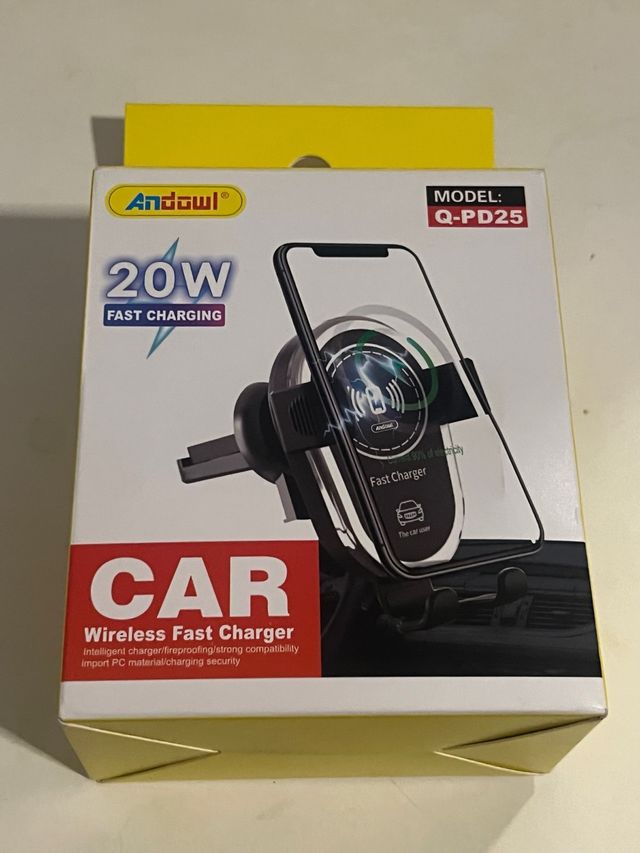 Cargador Inalámbrico Coche 20W Andowl