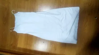 Camisón de algodón blanco