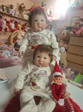 Gemelos Reborn Muñecas Bebé