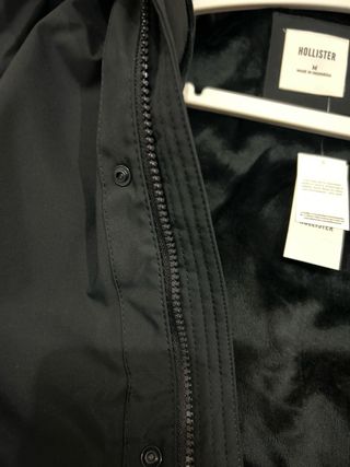 Chaqueta Hollister Talla M Negra Nueva