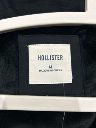 Chaqueta Hollister Talla M Negra Nueva