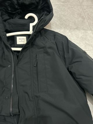 Chaqueta Hollister Talla M Negra Nueva
