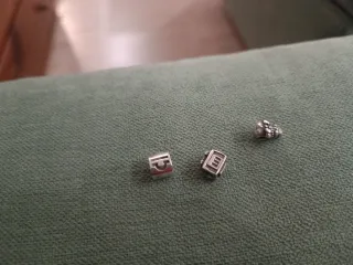 3 Charms Pandora Plata