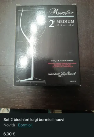 Set 2 Calici Luigi Bormioli Magnifico
