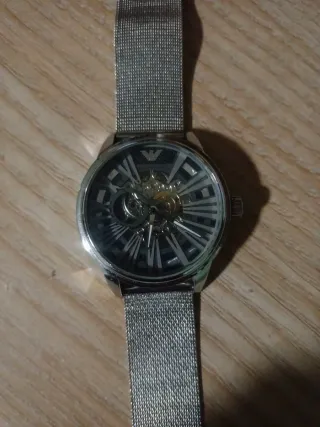 Reloj Emporio Armani Esqueleto Plata
