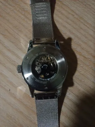 Reloj Emporio Armani Esqueleto Plata
