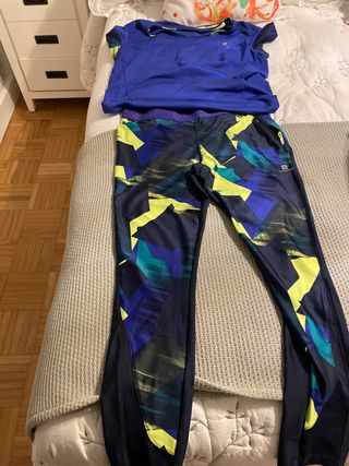 Conjunto deportivo: Malla y camiseta