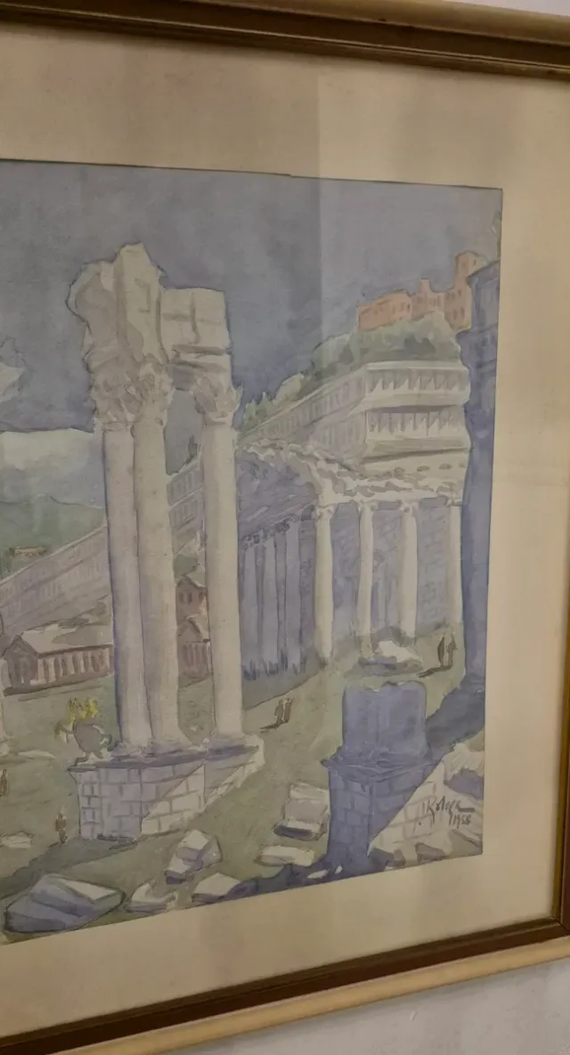 Acquerello su carta 1958