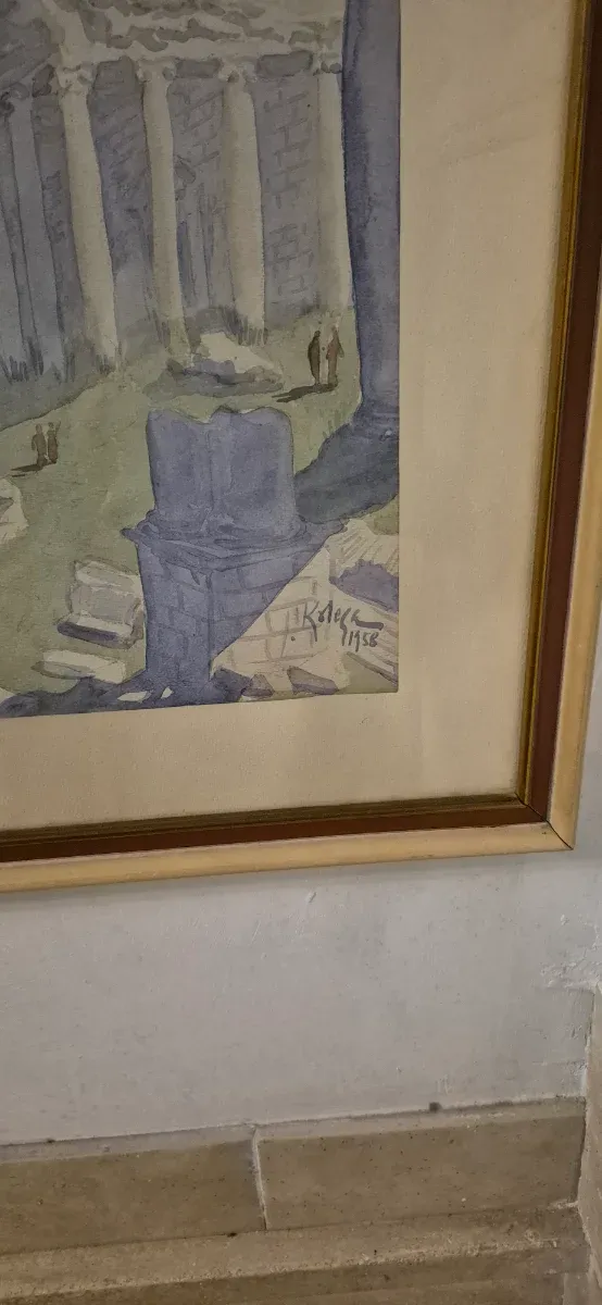 Acquerello su carta 1958