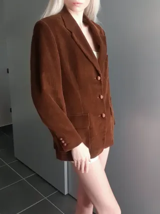 Giacca vintage in velluto corduroy Unisex