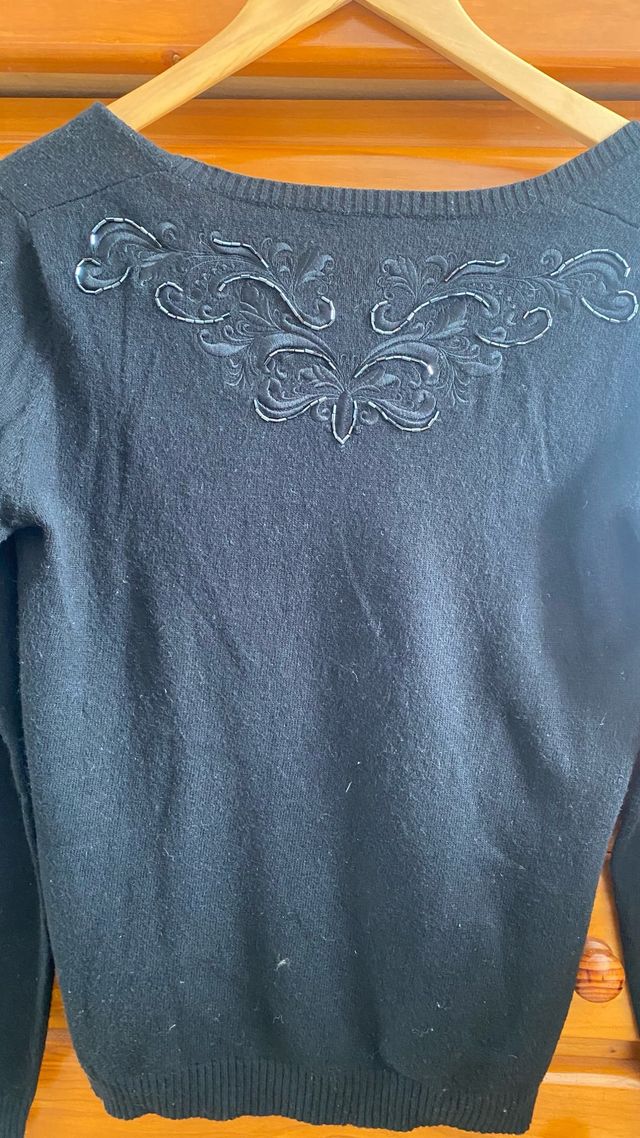 Jersey Sisley Negro Talla M