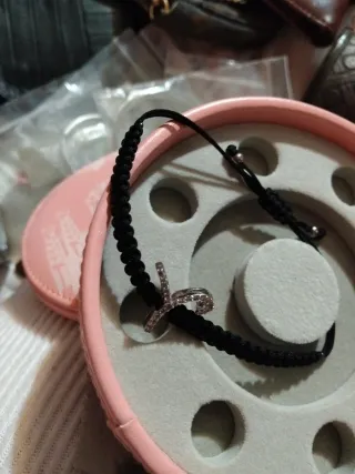 Pulsera Plata y Circonitas Y