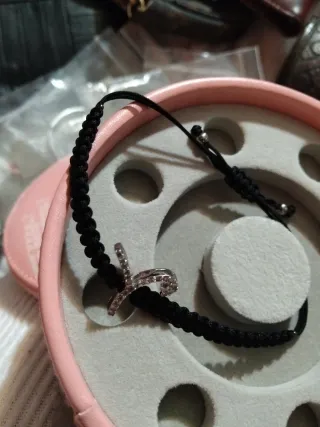 Pulsera Plata y Circonitas Y