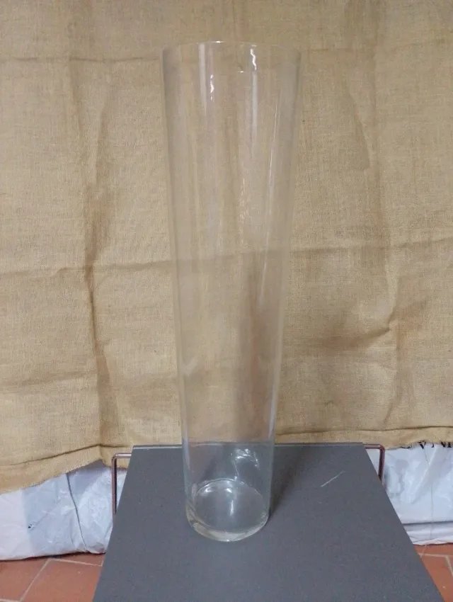 Jarrón de cristal XXL transparente