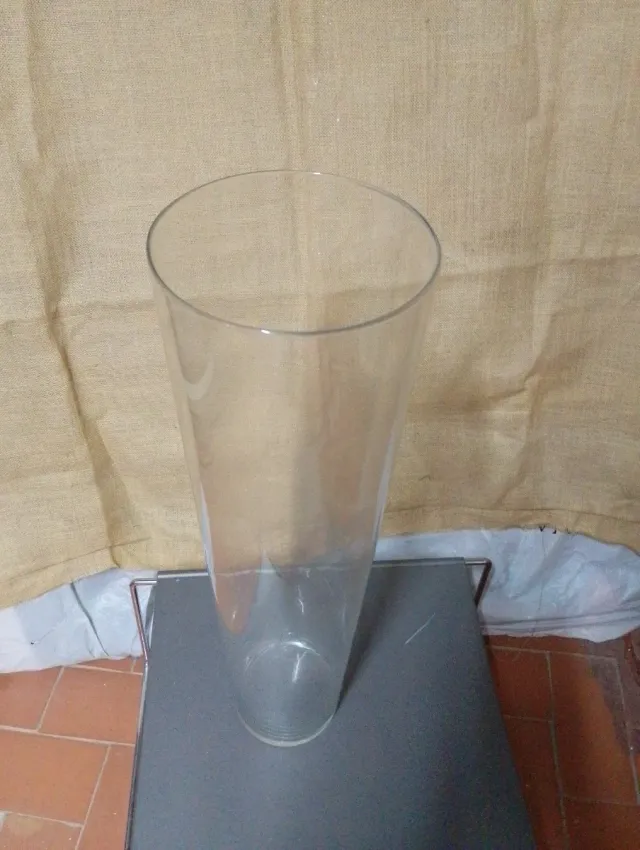 Jarrón de cristal XXL transparente