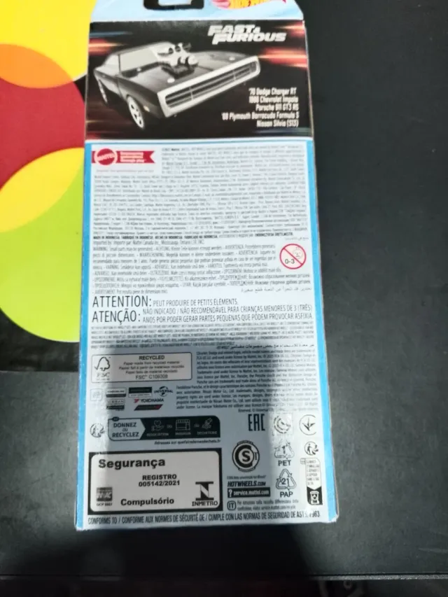 Hot Wheels Fast & Furious Set 5 Coches