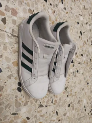 Adidas Blancas y Verdes Talla 40