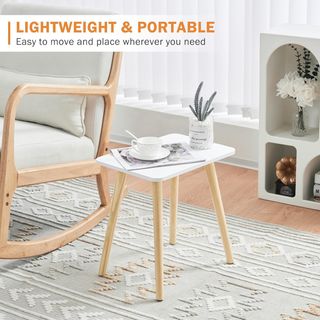 Mesa auxiliar madera 40x30x43 cm