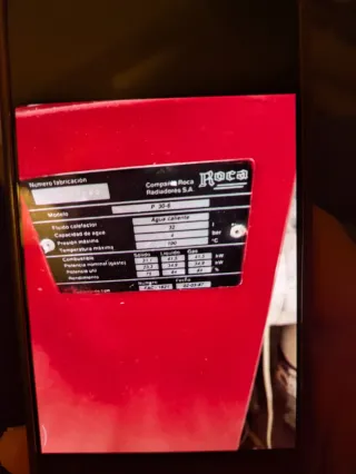 Caldera de leña Roca P 30-6elementos (LEON)