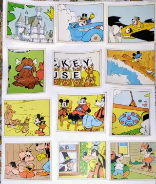 LOTE 50 CROMOS troquelados MICKEY STORY año 1978