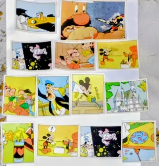 LOTE 50 CROMOS troquelados MICKEY STORY año 1978