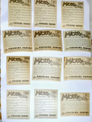 LOTE 50 CROMOS troquelados MICKEY STORY año 1978