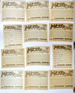 LOTE 50 CROMOS troquelados MICKEY STORY año 1978