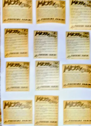 LOTE 50 CROMOS troquelados MICKEY STORY año 1978