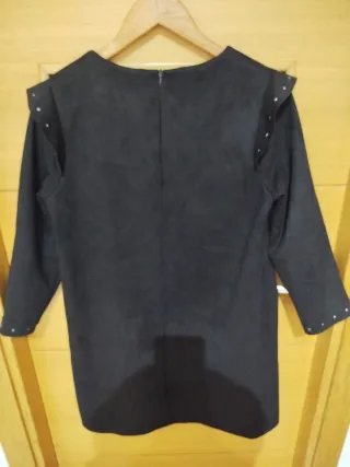Vestido Sfera en ante negro.Muy elegante y ponible